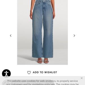 Frame High’N’Tight wide leg jeans